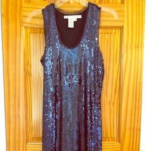 Sequined party dress.